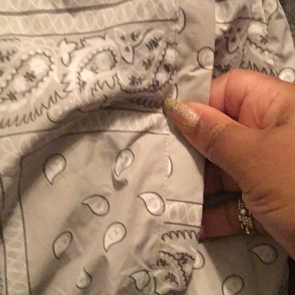 🆕 NBA TAG ZIPWAY NYK GRAY BANDANA PRINT JACKET 🆕🆕SIZE XL NEW YORK - Picture 7 of 15